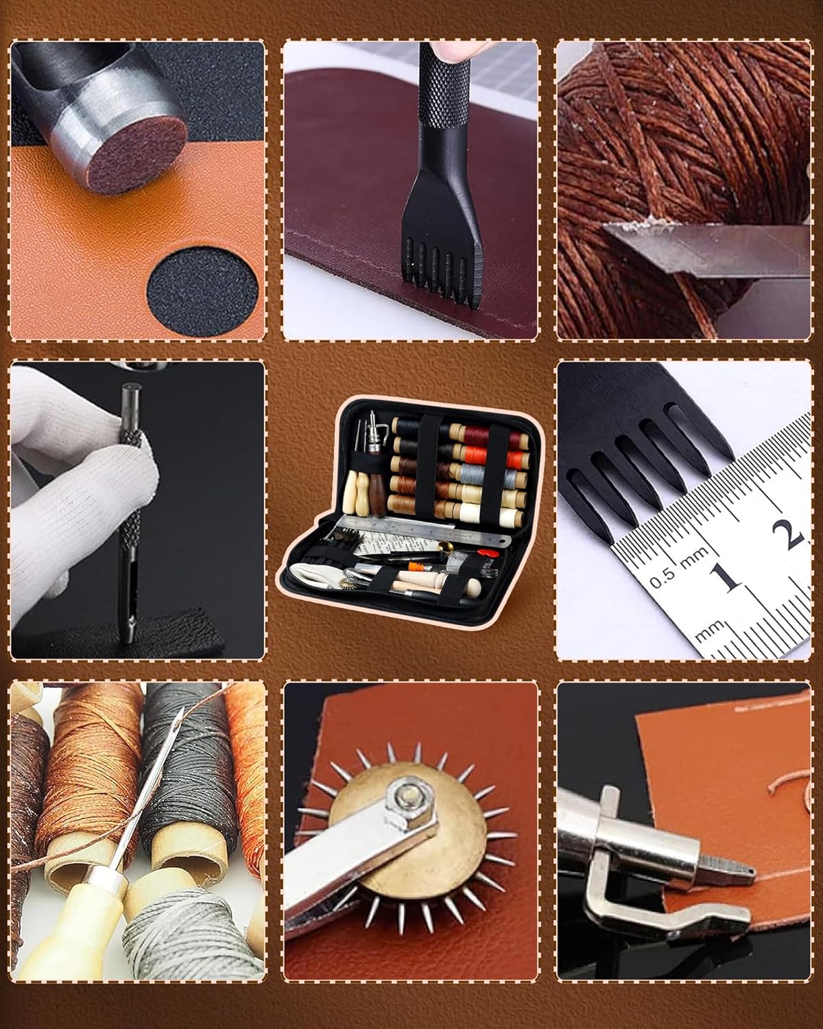 Kendco Leather Craft Kit for Beginners