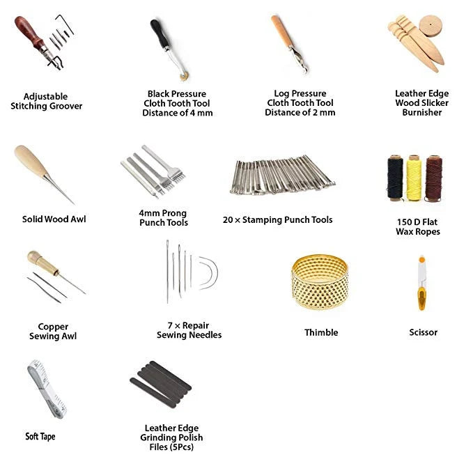 Kendco 59-Piece  Leathercraft Tool Kit