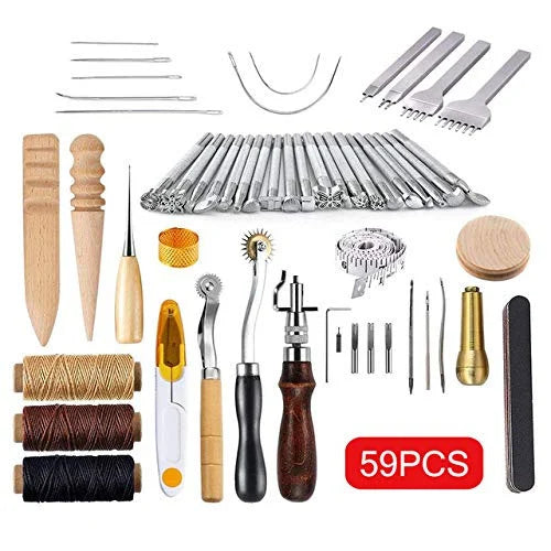 Kendco 59-Piece  Leathercraft Tool Kit